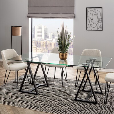Koberec Cottage black/beige 200x290cm 200 x 290 cm