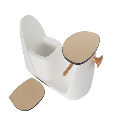 Stuhl mit Tisch 2in1 Vespo white 40x75x59cm
