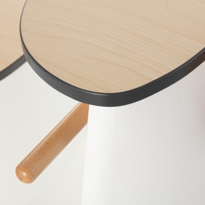 Stuhl mit Tisch 2in1 Vespo white 40x75x59cm