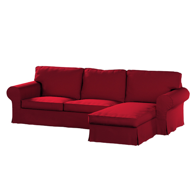 Ektorp 2-seater sofa with chaise longue cover, red, 705-60, Ektorp