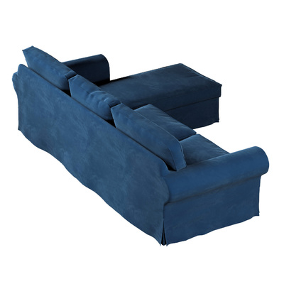 Ektorp betræk 2 sæder med chaiselong 252 X 163 X 88 CM fra kollektionen Velvet, Stof: 704-29