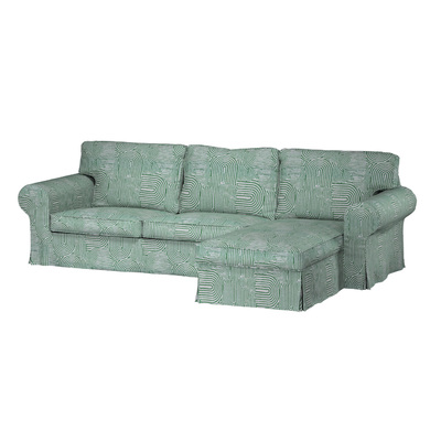 Bezug für Ektorp 2-Sitzer Sofa mit Recamiere