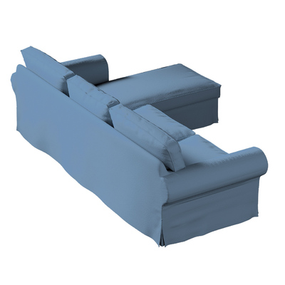 Ektorp betræk 2 sæder med chaiselong 252 X 163 X 88 CM fra kollektionen Teddy, Stof: 702-86