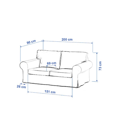 Ektorp 2-seater sofa bed cover (for model on sale in Ikea since