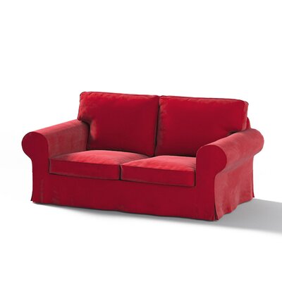 Housse canapé Ektorp 2 pl, convertible, modèle après 2012 200 x 90 x 73 cm dans la collection Velvet, Tissu: 704-15