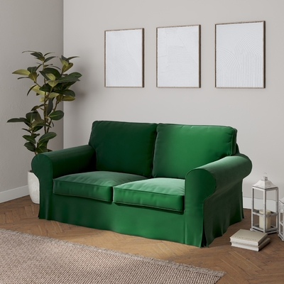 Housse De Canapé IKEA Kivik – Noir Corduroy Pour 2 Places Avec Chaise – Neuve