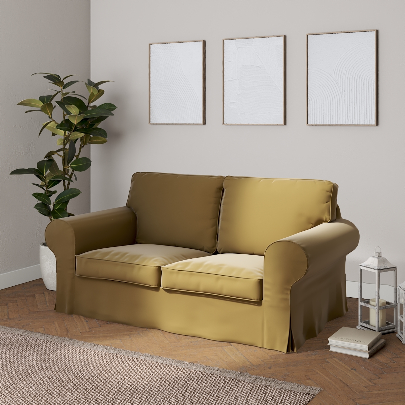 Bezug für Ektorp 2-Sitzer Schlafsofa NEUES Modell, hellbraun, Sofabezug für günstig online kaufen