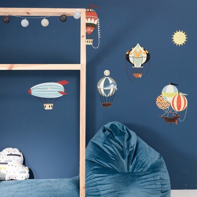 Sada samolepek Travel Balloons 110x70