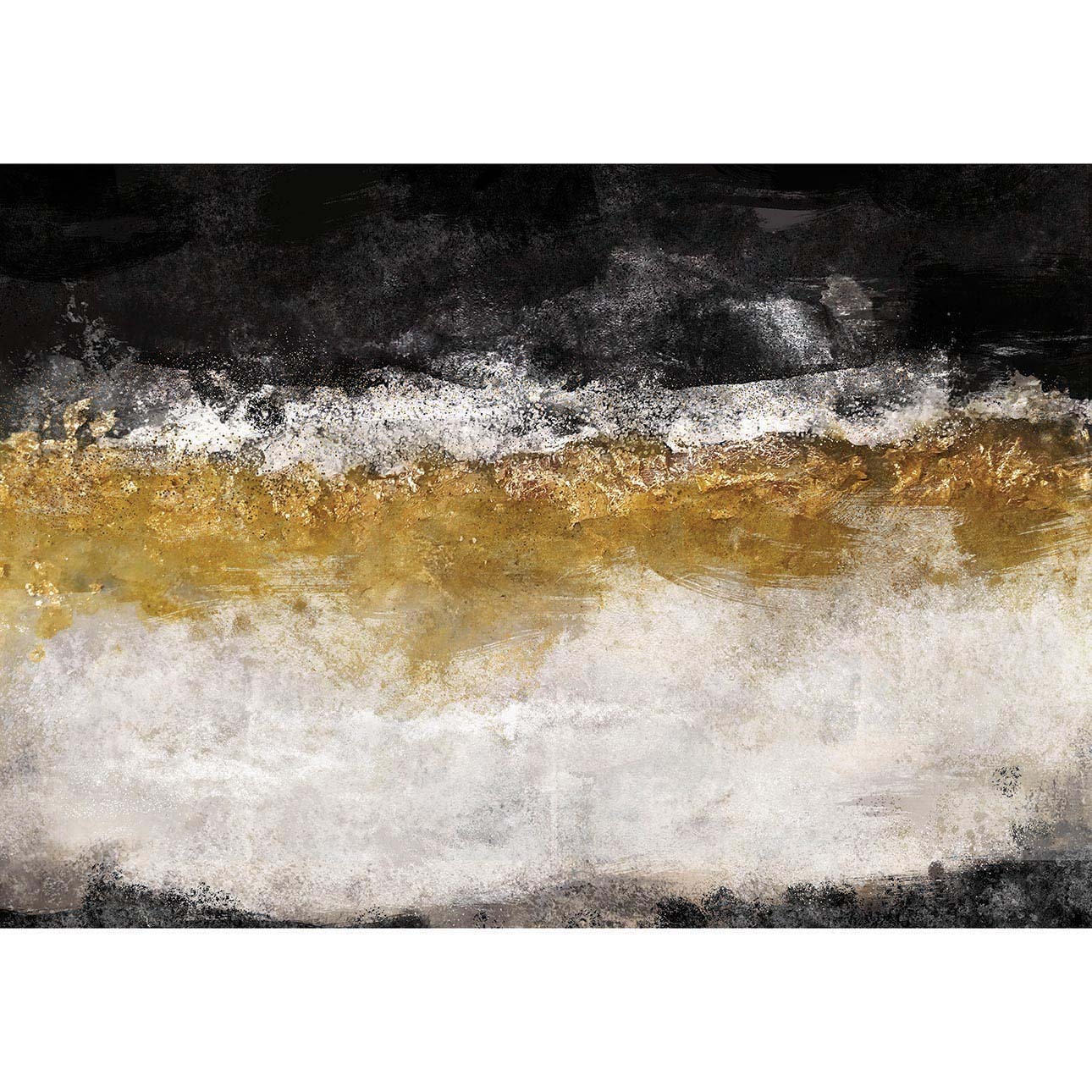 Dekoria Obraz na plátne Black&Gold Impression, 50 x 35 cm 