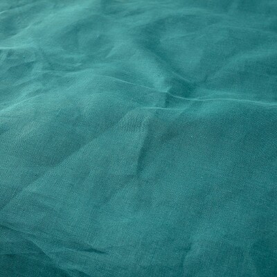 Komplet pościeli lnianej Linen 200x200cm emerald green 200 x 200 cm/ 2 x 60 x 50 cm