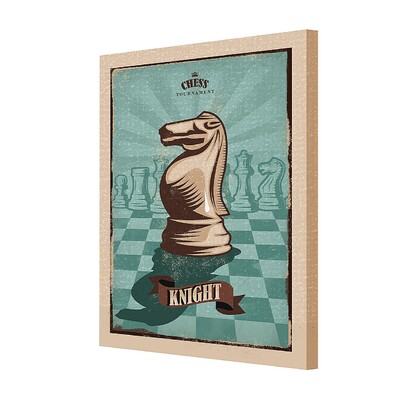Obraz na plátně Vintage Chess I 35 x 50 cm
