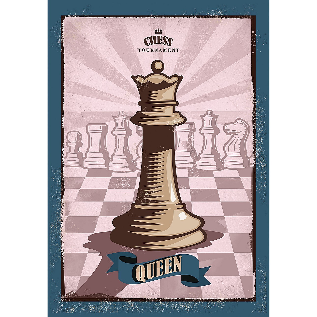 Obraz na plátně Vintage Chess II