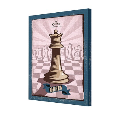 Obraz na plátně Vintage Chess II 35 x 50 cm
