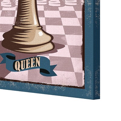 Obraz na plátně Vintage Chess II 35 x 50 cm