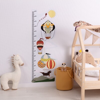 Naklejka miarka Travel Balloons 150x60 150x60