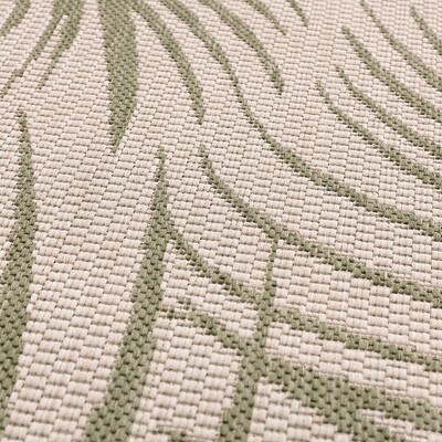 Rug Lineo beige/jungle green 120cm ⌀120 cm