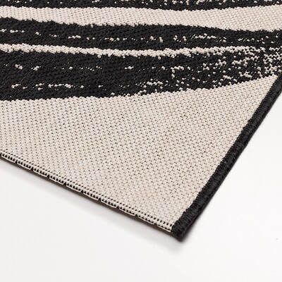 Lineo beige/black carpet 120x170cm 120 x 170 cm