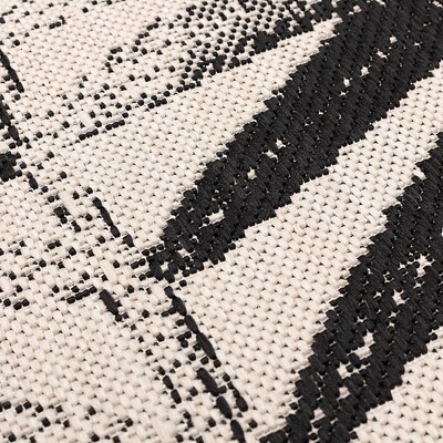 Lineo beige/black carpet 120x170cm 120 x 170 cm