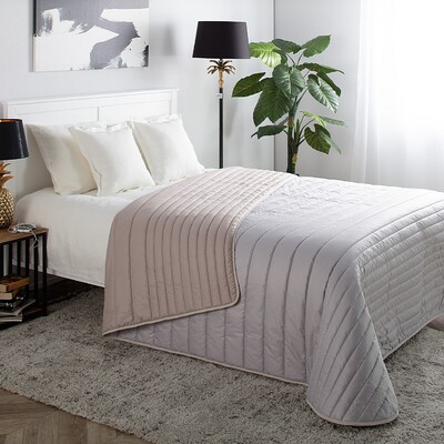 Gesteppte Tagesdecke Soft Touch 220x240cm Beige 220 x 240 cm
