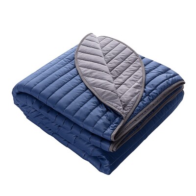 Gesteppte Tagesdecke Soft Touch Blue 220x240cm