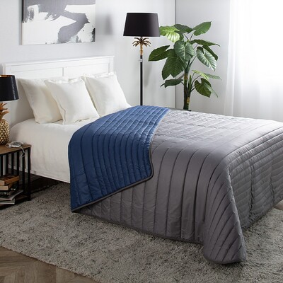 Prošívaný přehoz Soft Touch Blue 220x240cm 220 x 240 cm