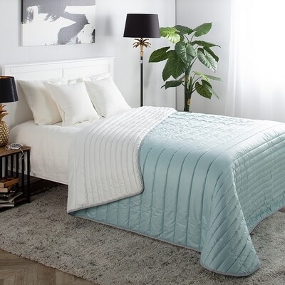 Gesteppte Tagesdecke Soft Touch 220x240cm Mint 220 x 240 cm