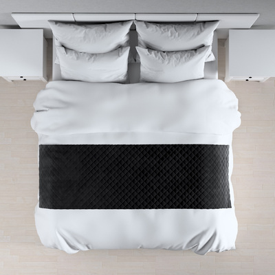 Hotelový přehoz na postel- běhoun Velvet 200 x 60 cm v kolekci Velvet, látka: 704-17