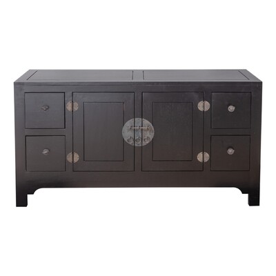 Komoda Modern 137x45x76cm black 137 x 45 x 76 cm