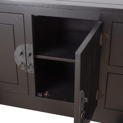 Komoda Modern 137x45x76cm black 137 x 45 x 76 cm