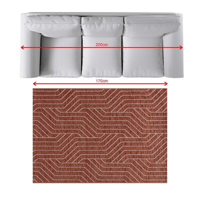 Dywan Velvet beige/rust 120x170cm 120 x 170 cm