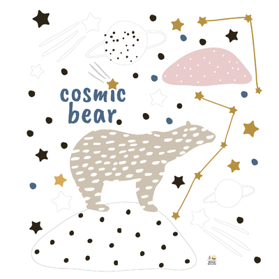 Lipdukų rinkinys Cosmic Bear