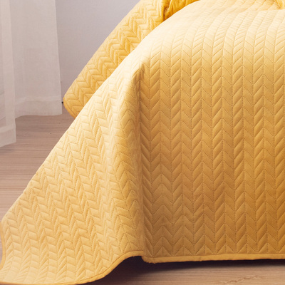 Sametový přehoz Silky Touch 220x240cm yellow 220 x 240 cm