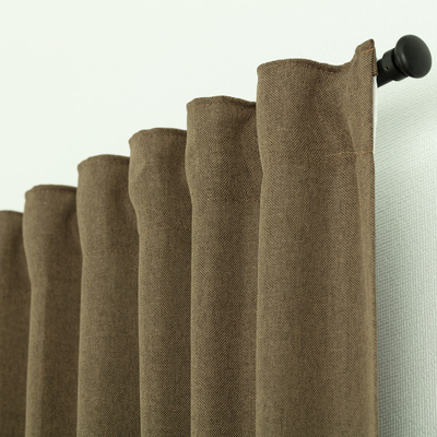 Zasłona BASIC na taśmie marszczącej 140x300cm jasne khaki 1 szt. 140 cm x 300 cm