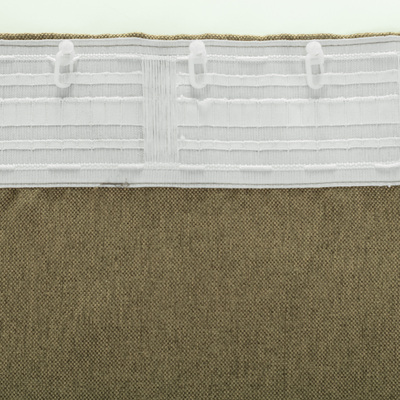 Zasłona BASIC na taśmie marszczącej 140x300cm jasne khaki 1 szt. 140 cm x 300 cm