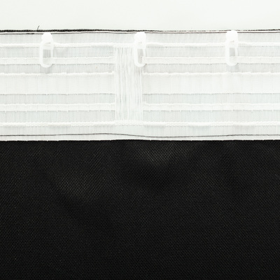 Kant-en-Klaar Gordijn BASIC met plooiband 140x300 cm Zwart 140 x 300 cm