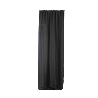 Kant-en-Klaar Gordijn BASIC met plooiband 140x300 cm Zwart 140 x 300 cm