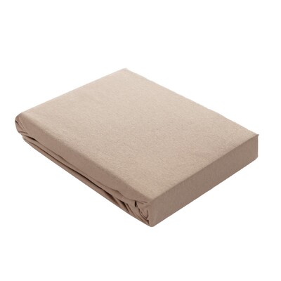 Jersey prostěradlo s gumou Jerry 90x200cm beige 90 x 200 cm