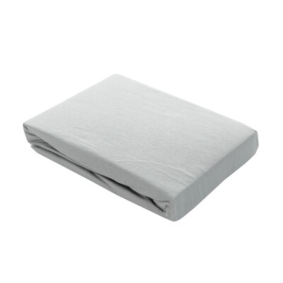 Jersey prostěradlo s gumou Jerry 90x200cm light grey