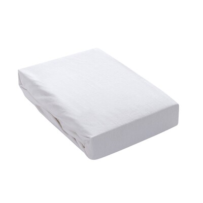 Jersey prostěradlo s gumou Jerry 90x200cm white