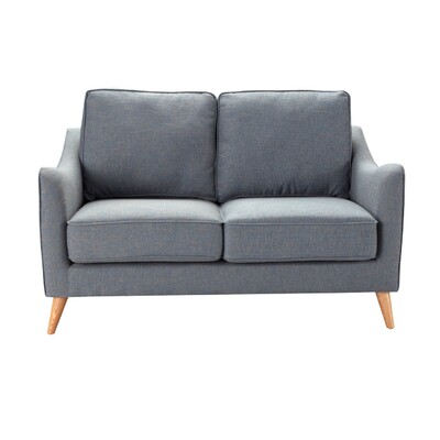 Pohovka Venuste denim blue/brown 2-místná 140 x 90 x 90 cm