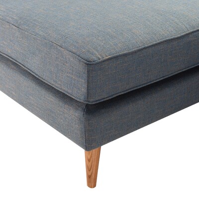 Canapé d'angle Venuste denim blue/brown 227 x 160/88 x 90 cm