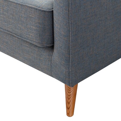 Canapé d'angle Venuste denim blue/brown 227 x 160/88 x 90 cm