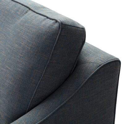 Canapé d'angle Venuste denim blue/brown 227 x 160/88 x 90 cm