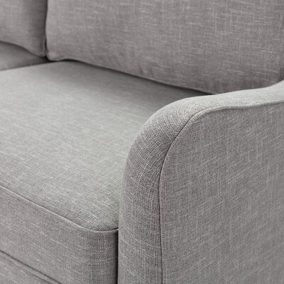 Pohovka Venuste grey linen pre 3 osoby 193 x 90 x 90 cm