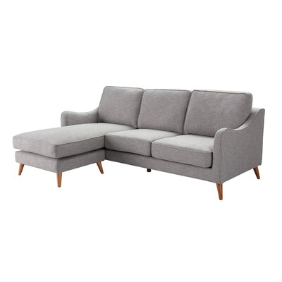 Sofa narożna Venuste linen grey