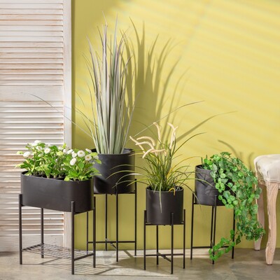 Kwietnik Valery Duo 40x19x45cm black
