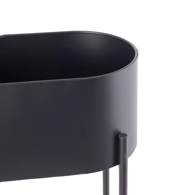 Kwietnik Valery Duo 40x19x45cm black 40 x 19 x 45 cm