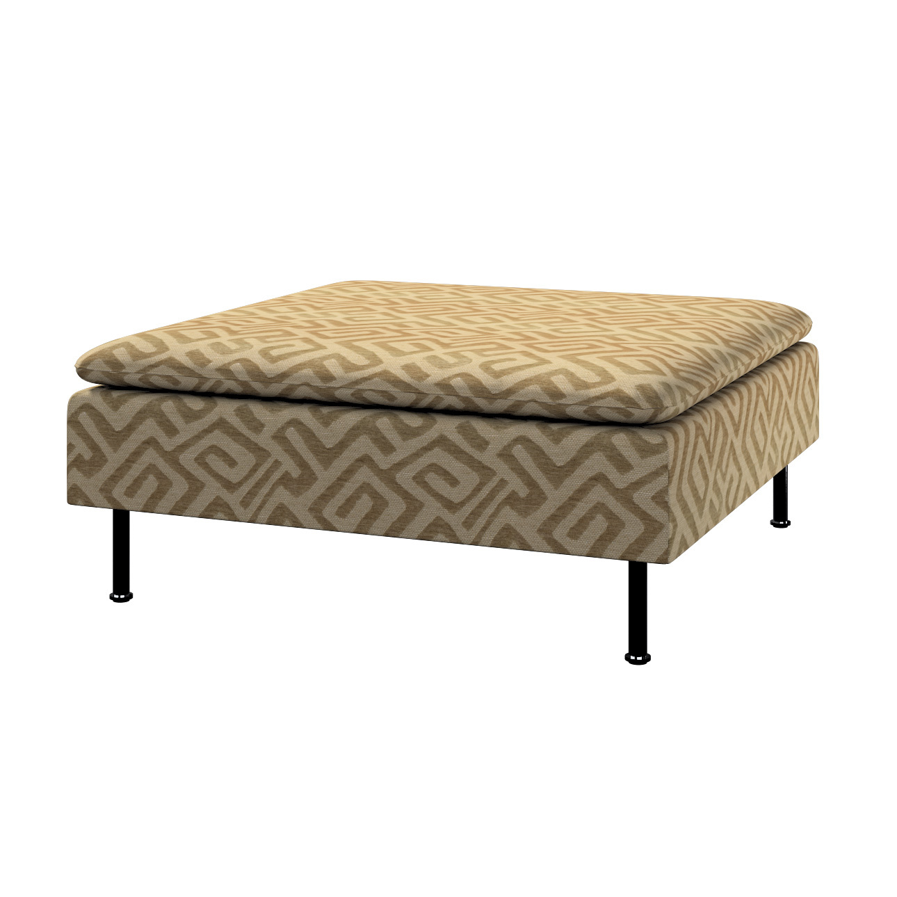 Bezug für Söderhamn Fußhocker, mocca, 93 x 93 x 40, Cosy Home (144-80) günstig online kaufen