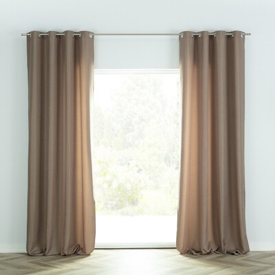 BASIC gardin med øskner 140x280 cm  1 stk 140 cm x 280 cm