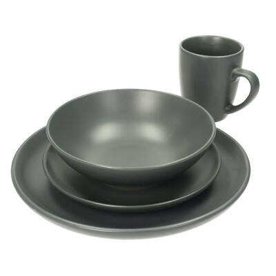 Komplet naczyń Vivo Dark Grey 4/16